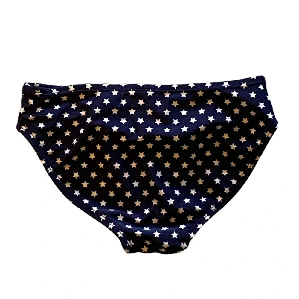 Cat & Jack Girls Blue White Star Swimsuit Bottom Size Small (6/6X)